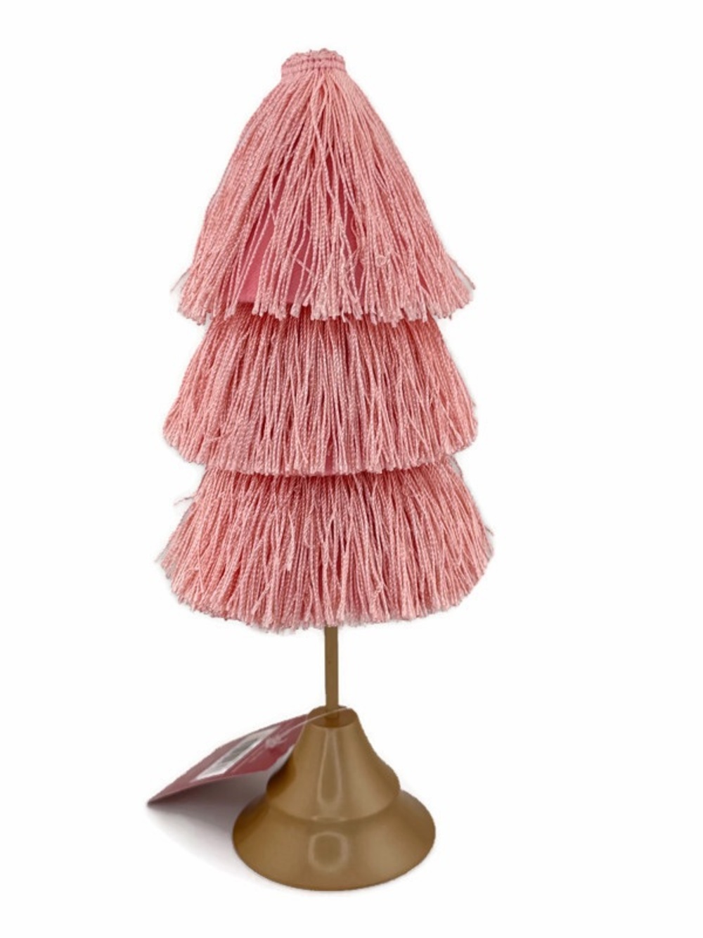 Pink Tassel Tabletop Tree Holiday Decoration